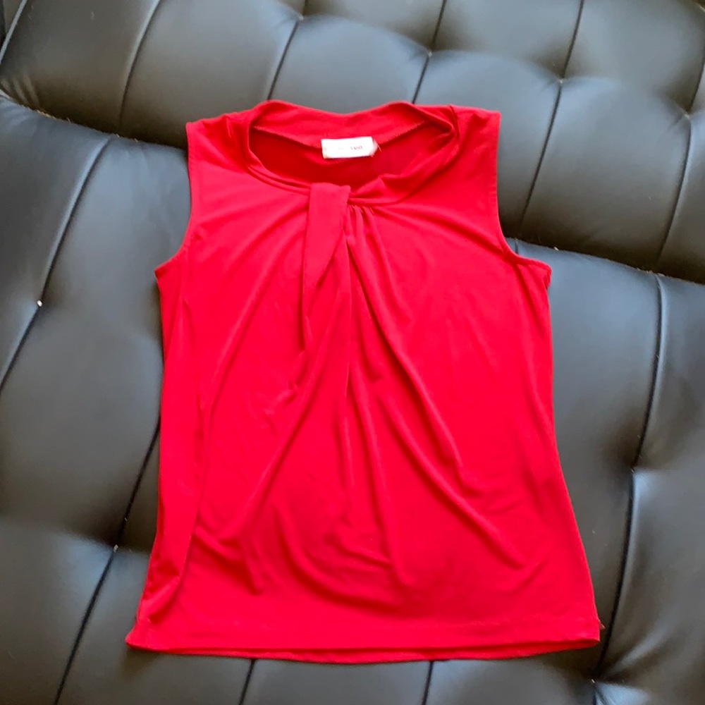 Red Calvin Klein blouse